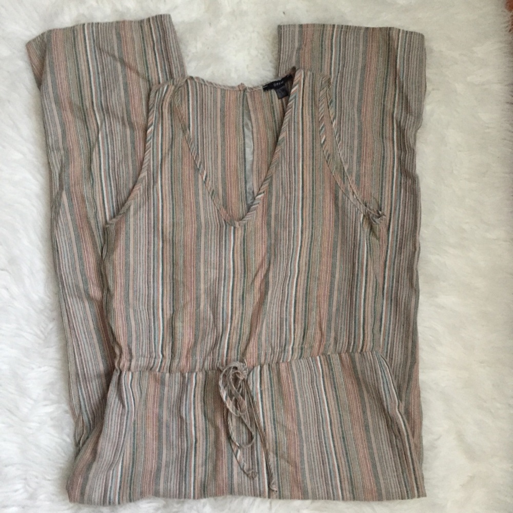 NWT DREW multicolored green stripped jumpsuit